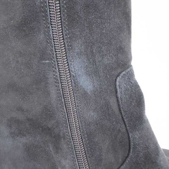 Sam Edelman Elina Over The Knee Boots Womens 8M Black Suede 2" Heel Round Toe - Picture 10 of 16
